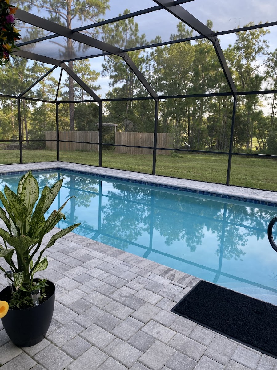 Aloha Custom Pool Builders & Service completed pool installation