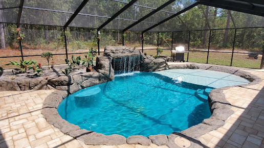 Aloha Custom Pool Builders & Service backyard pool build