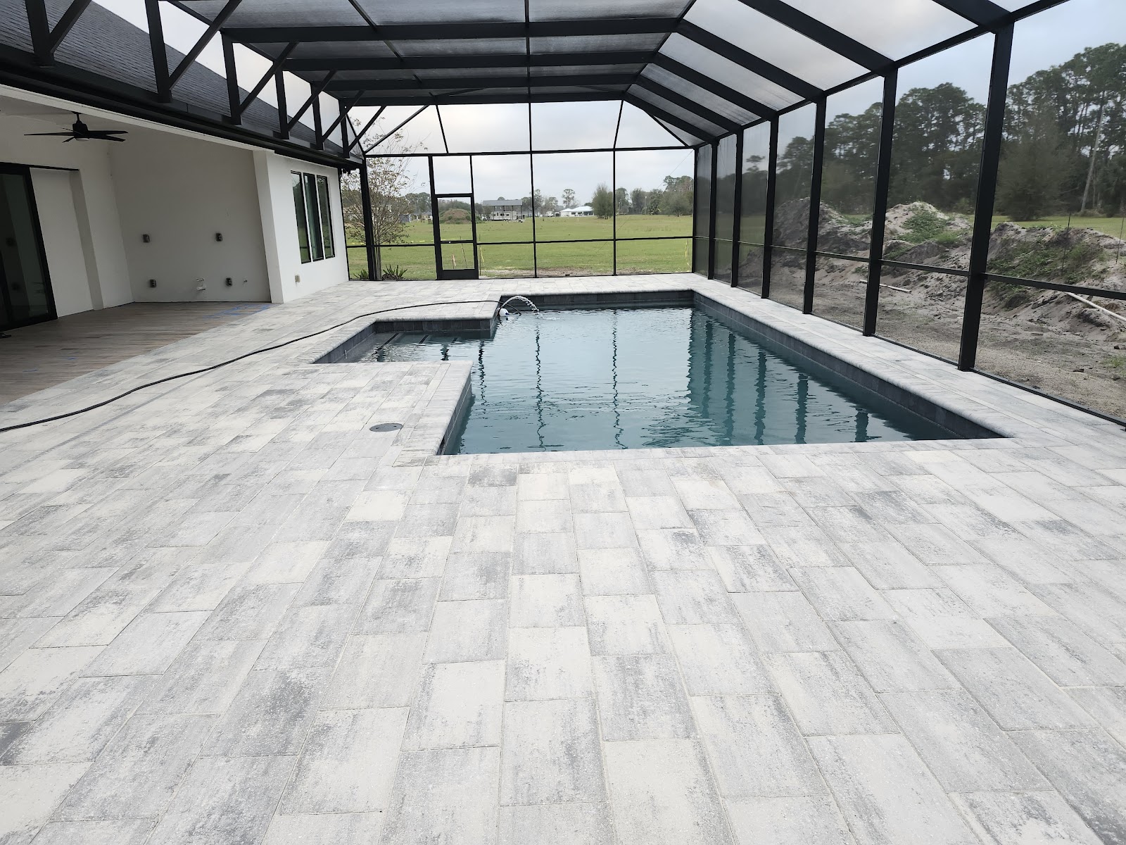 Blue Dream Pools custom inground pool build