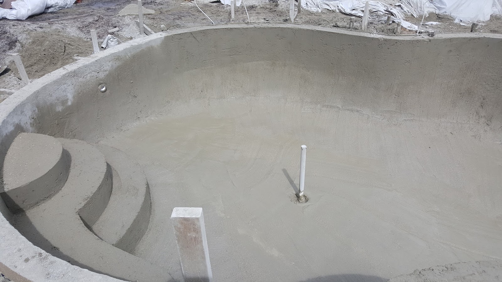 Caribbean Pools pool project — customer photo