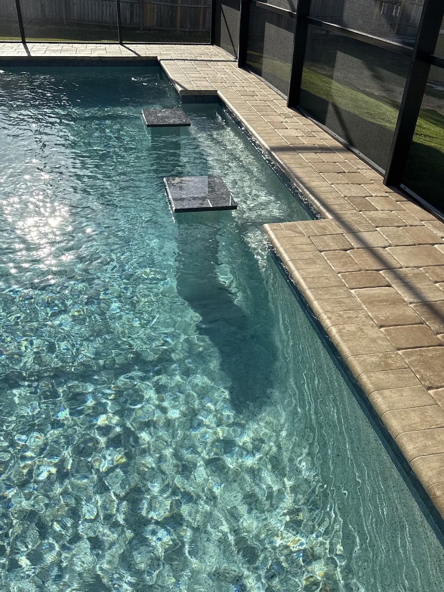 Griffin Pools custom inground pool build