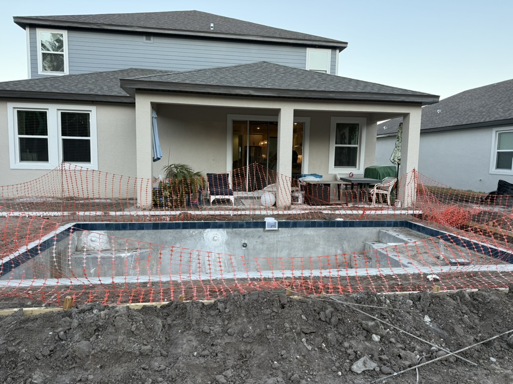 Holland Pools and Spas, LLC custom inground pool build