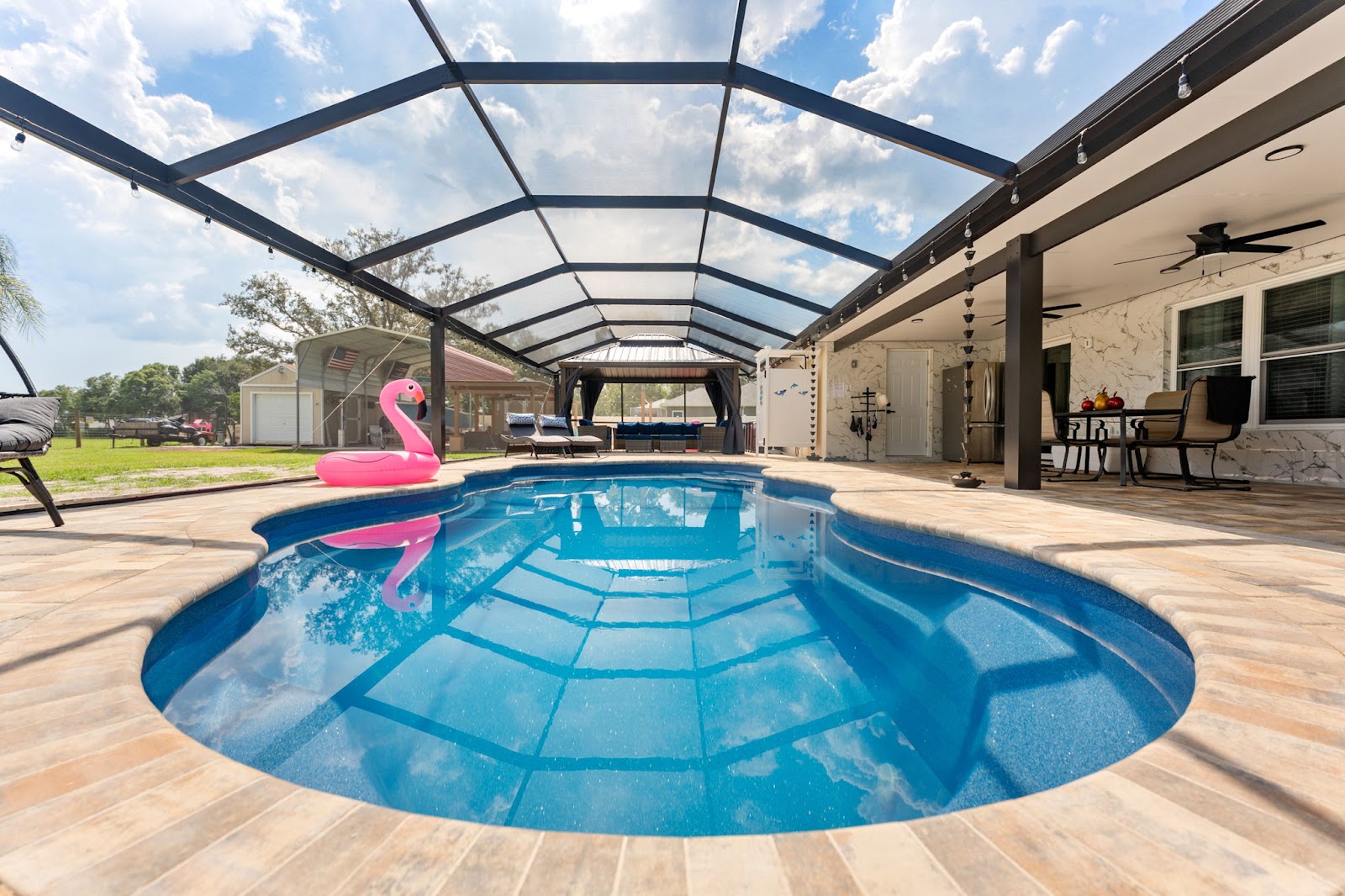 J&c Fiberglass Pools Inc completed pool and spa work