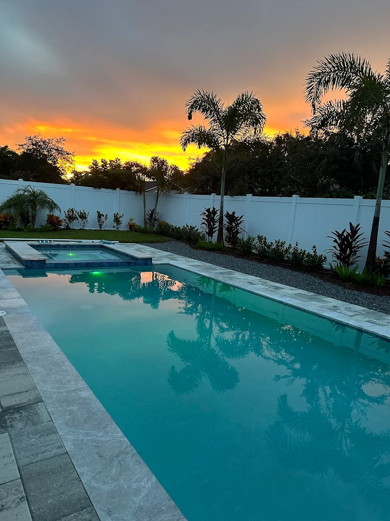 Leron Homes & Pools pool construction project