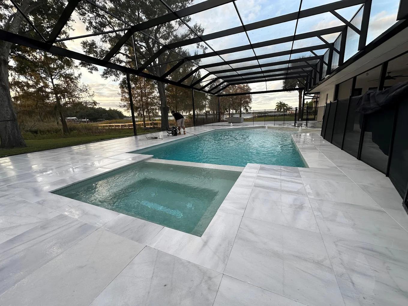 Next Level Pools and Spas, LLC completed pool installation