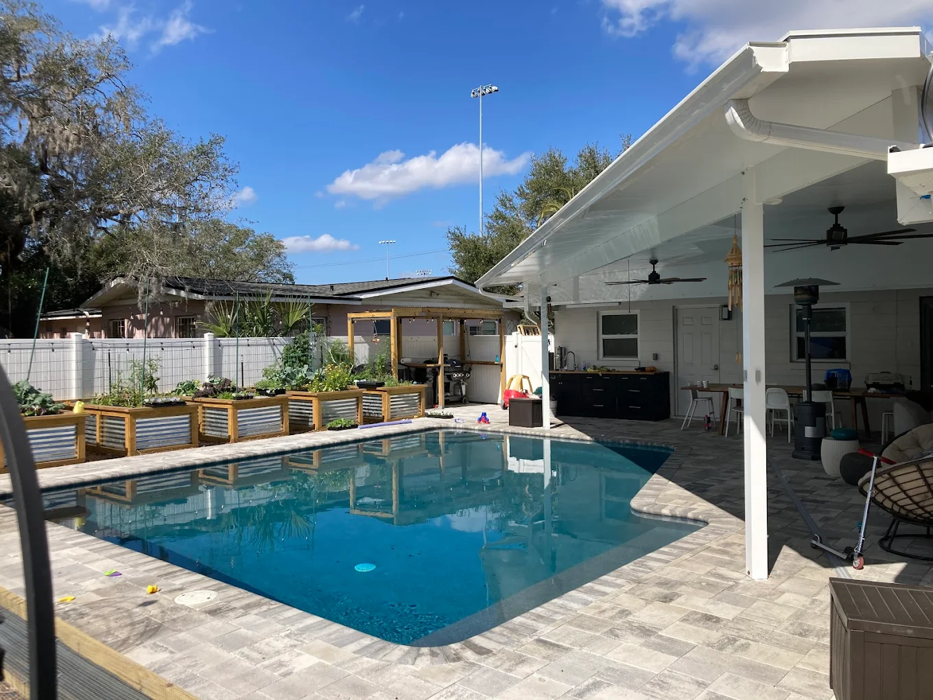 Next Level Pools and Spas, LLC backyard pool build