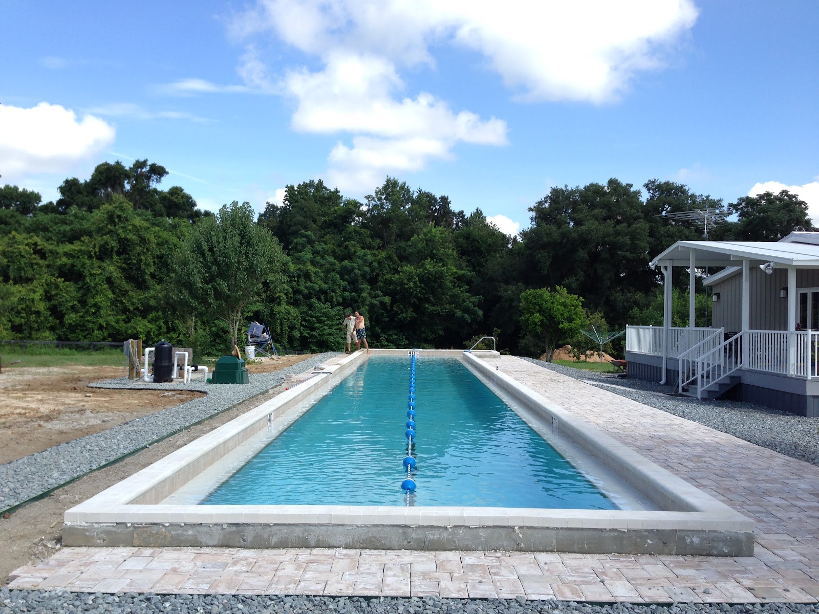 Phoenix Pools, Inc backyard pool build