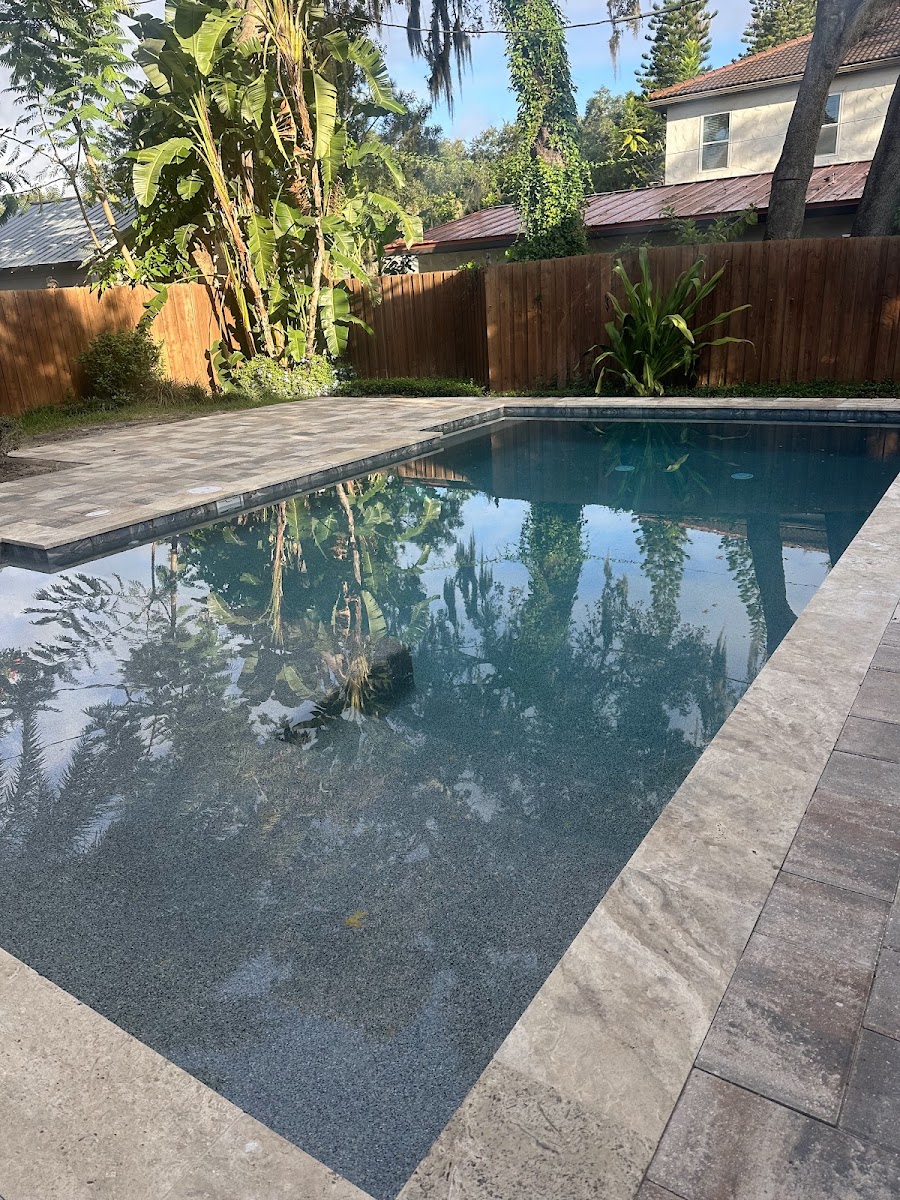 Southern Paradise Pools custom inground pool build