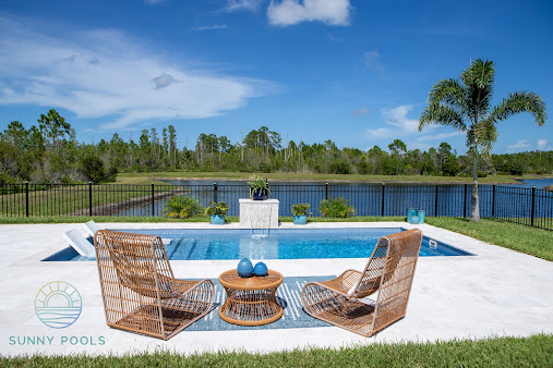 Sunny Pools custom inground pool build
