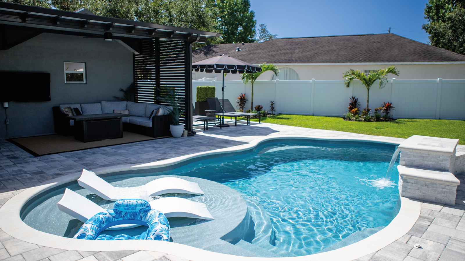 Sunny Pools pool construction site photo