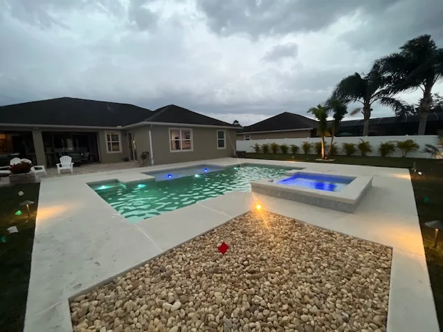 Tropicana Pools pool construction project