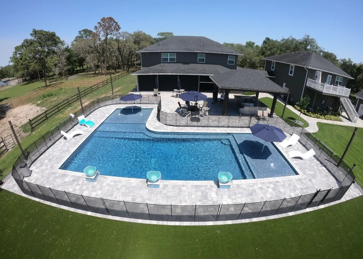 Tropicana Pools completed pool installation