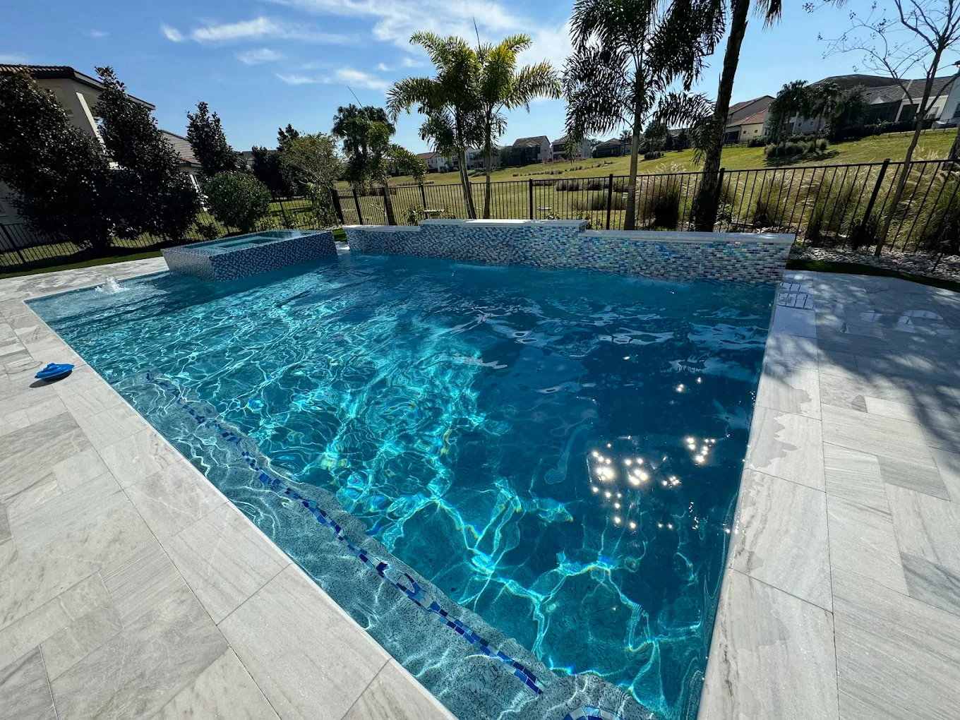 Tropicana Pools backyard pool build