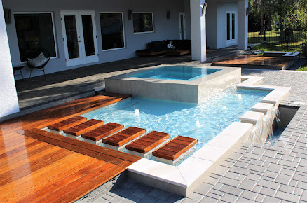 Ultra Custom Pool Designs LLC custom inground pool build