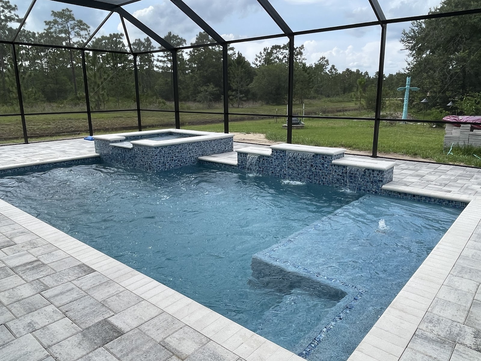 Water Creations, Inc Orlando and Central Florida Swimming Pool Builder pool construction site photo
